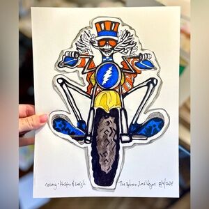 Grateful Dead art print 8.5x11in signed and numbered by me artist watercolor